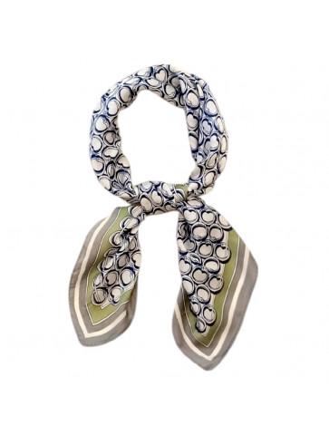 Women's Scarf - Silk touch - circle pattern