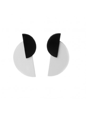 Semicircle Plexiglass earrings
