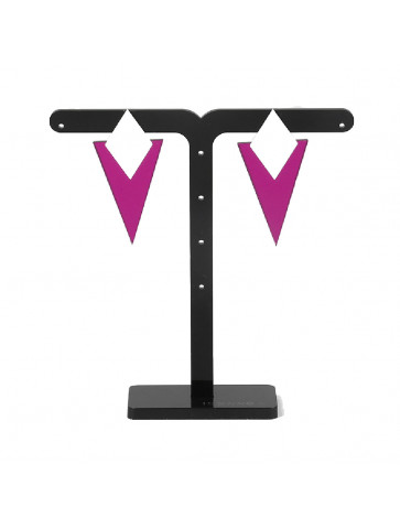 Plexiglas earrings - sandblasting