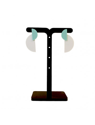 Semicircle Plexiglass earrings