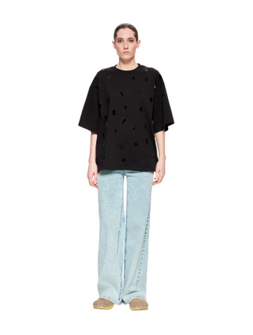 Women's T-Shirt -Cotton-Mirrors-Oversized