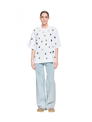 Γυναικείο T-Shirt - Βαμβάκι - Καθρέφτες - Oversized