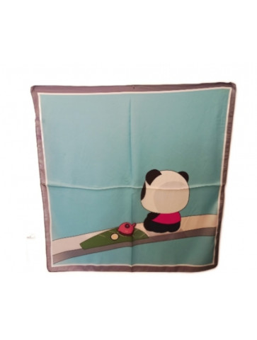 Square scarf - panda print