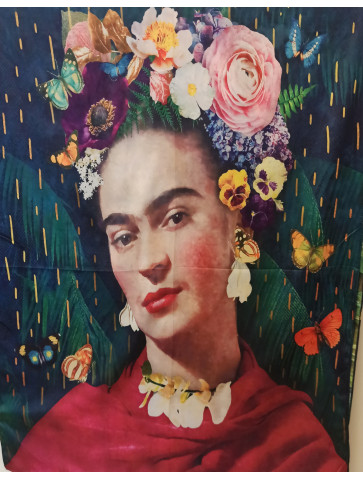 Two-sided scarf - print Frida Kahlo