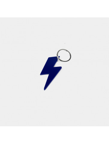 Lightning - Plexiglas - Keychain - Navy Blue