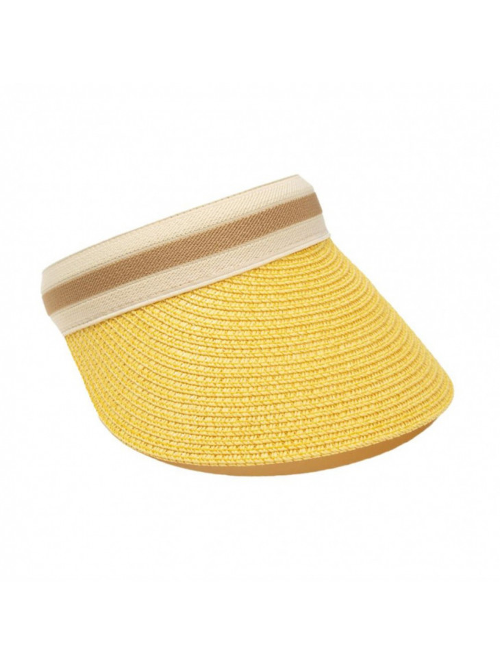 Visor with two tone ribbon Visor with two tone ribbon