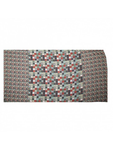 Soft scarf - geometric print - checks & mini checks