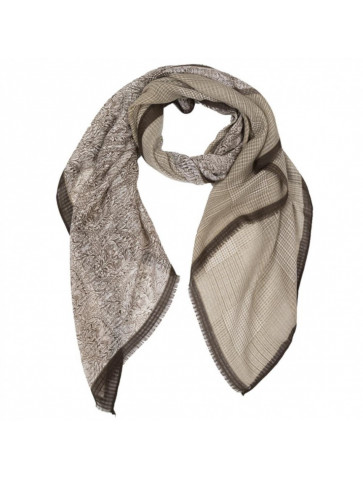 Soft scarf - ethnic motifs & mini checks