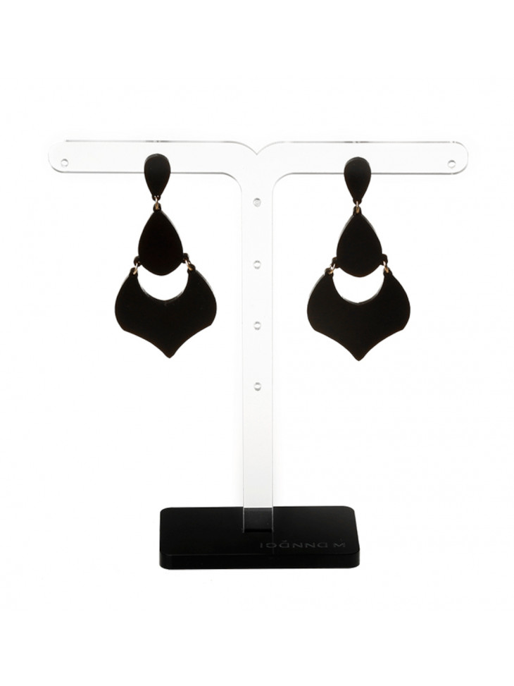 BOHO – Plexiglass earrings  Color :Black