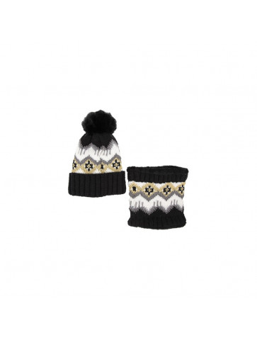 Soft knitted collar and cap