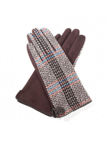 Gloves in wool effect material