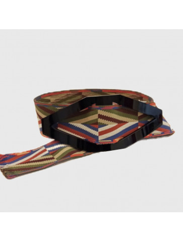 Plexiglass belt - boho multicolor strap