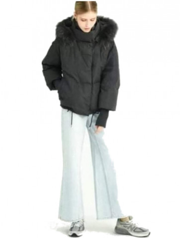 Hooded Jacket with removable fur