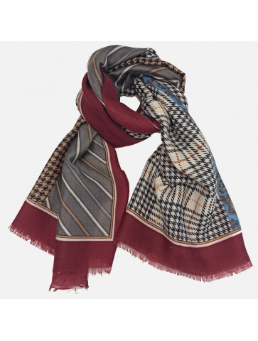 Scarf with patterns-pattern combination