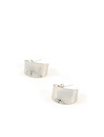 Hoop earrings -  silver color