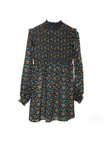 Peacock printed Short Dress