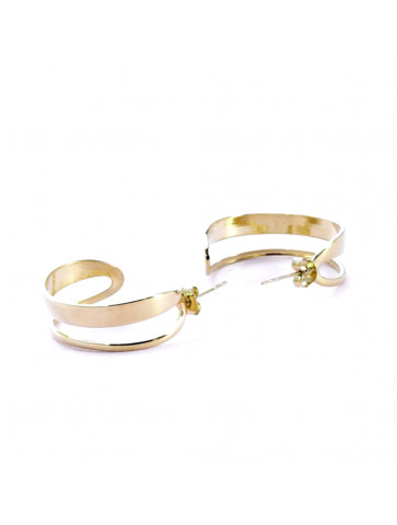 Hoop earrings -  gold color