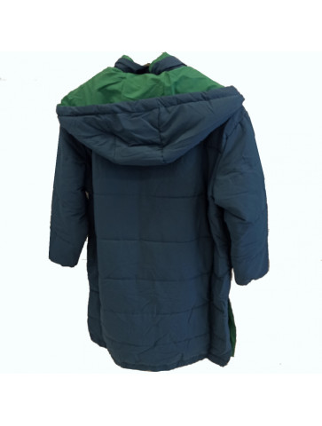 Long hooded jacket-Two colors