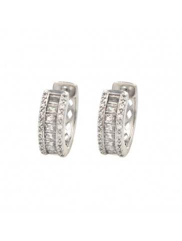 Hoops - white zircons
