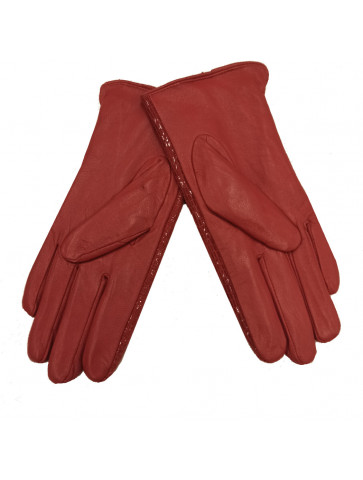 Κόκκινα δερμάτινα γάντια