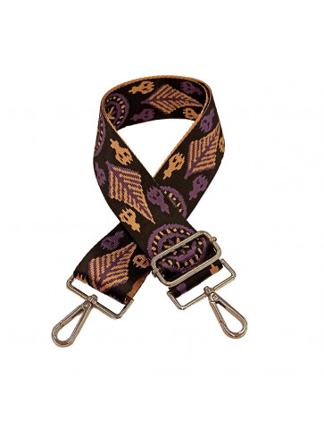 Bag strap-Gold -black and purple