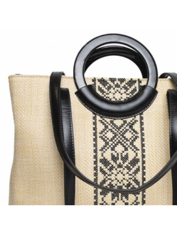 Shopper bag - short rigid handles
