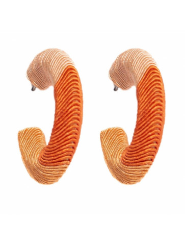 Hoop earring - orange shades