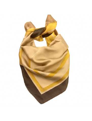 Square scarf - beige base