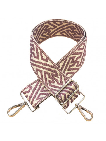 Bag Strap - Linear Design - Purple