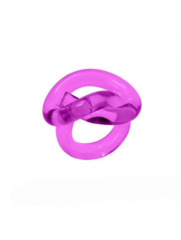 Wide Knot ring- recycled plastic