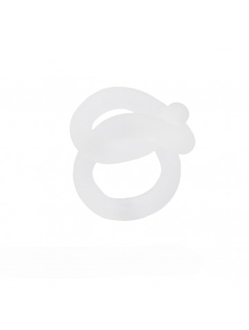 Wide Knot ring- recycled plastic