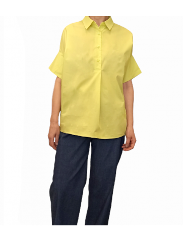 Plain cotton shirt - Lime